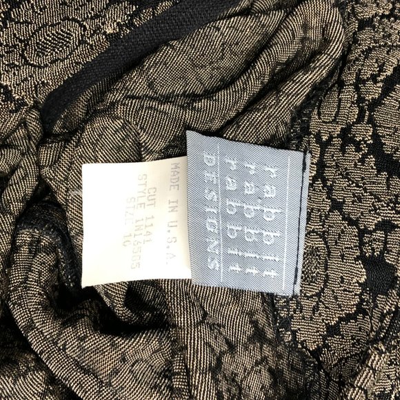 NOS Vintage Rabbitt Rabbitt Rabbitt Slinky Floral Maxi Dress - Picture 4 of 4